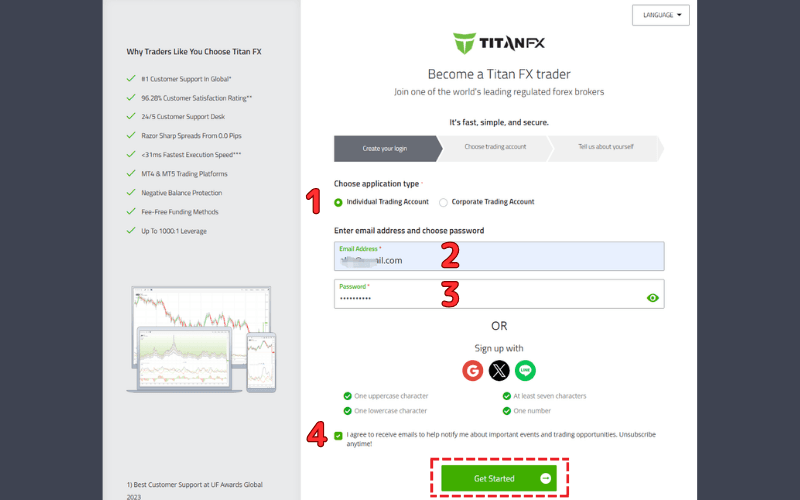 Create Login Information