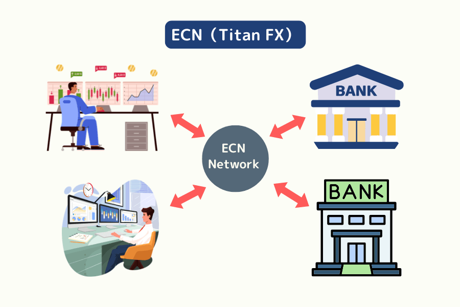 ECN モデル示意図