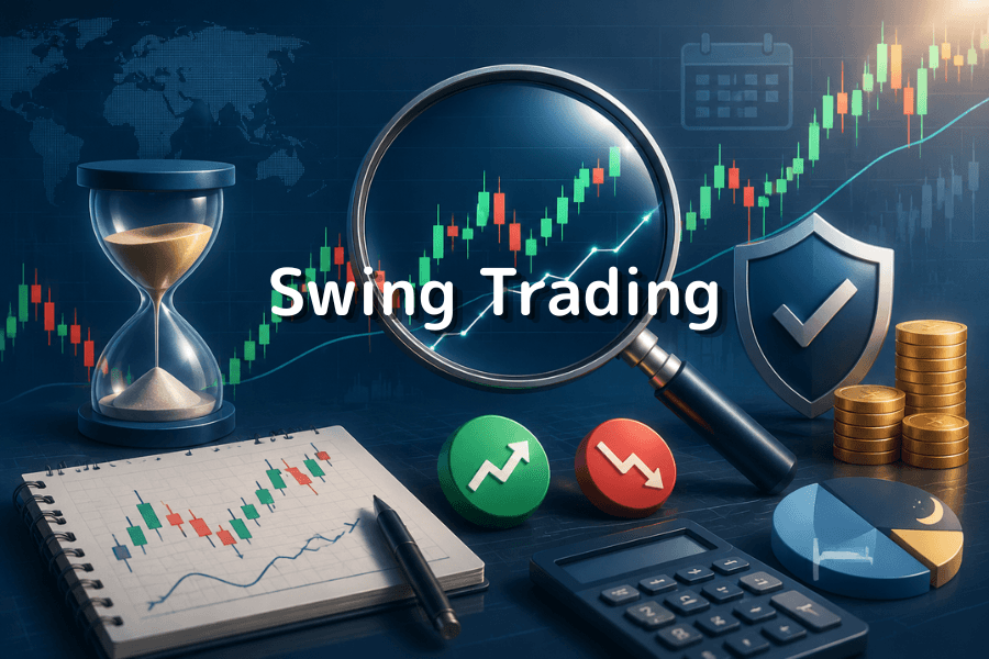 What is swing trading? Holding periods, entry and exit logic, and risk management