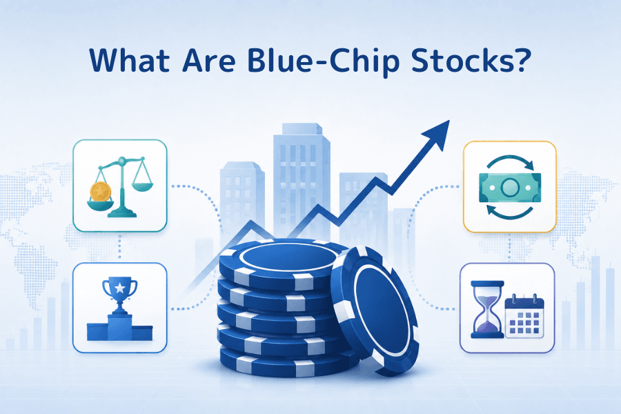What Are Blue-Chip Stocks? US Blue Chips, Traits, Risks, and How to Invest