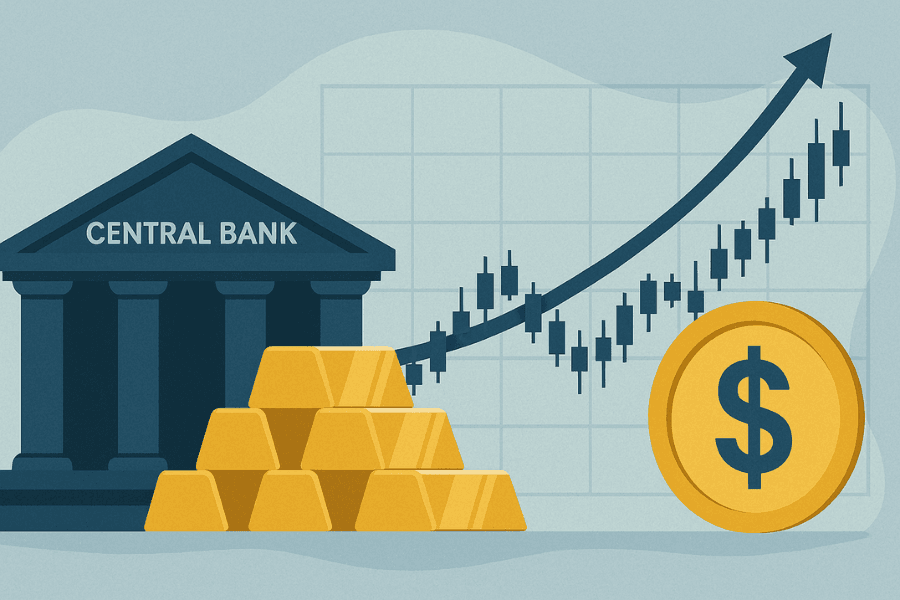 央行购金如何影响黄金走势：结构性买盘、中期机制与XAU/USD交易全解析