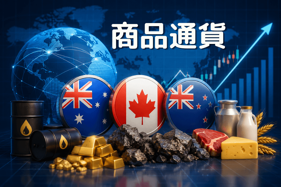 商品通貨とは？豪ドル・カナダドル・NZ ドルと商品価格の連動