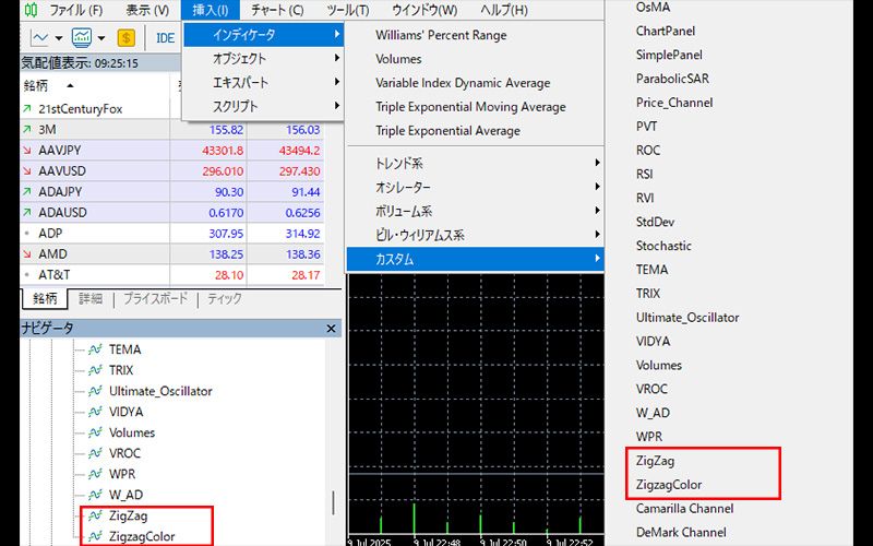 Zigzag or ZigzagColor 