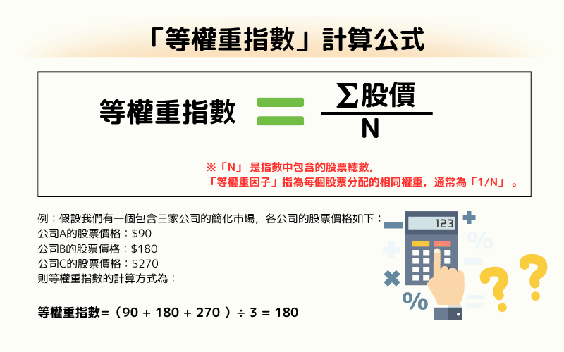  等权重指数（Equally Weighted Index）计算公式