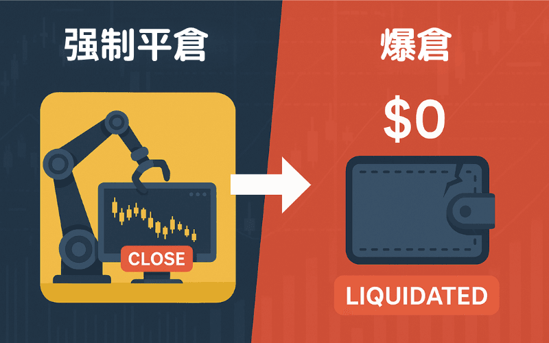 爆仓与强制平仓的进一步区别
