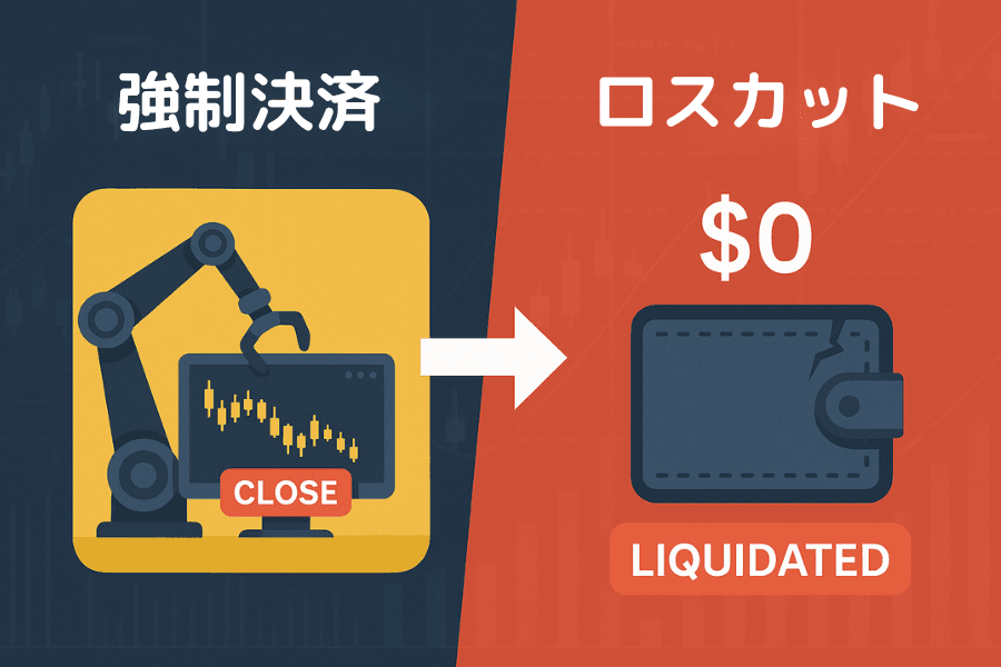 ロスカット（爆倉）と強制決済のさらなる違い
