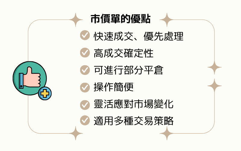市价单的优点 