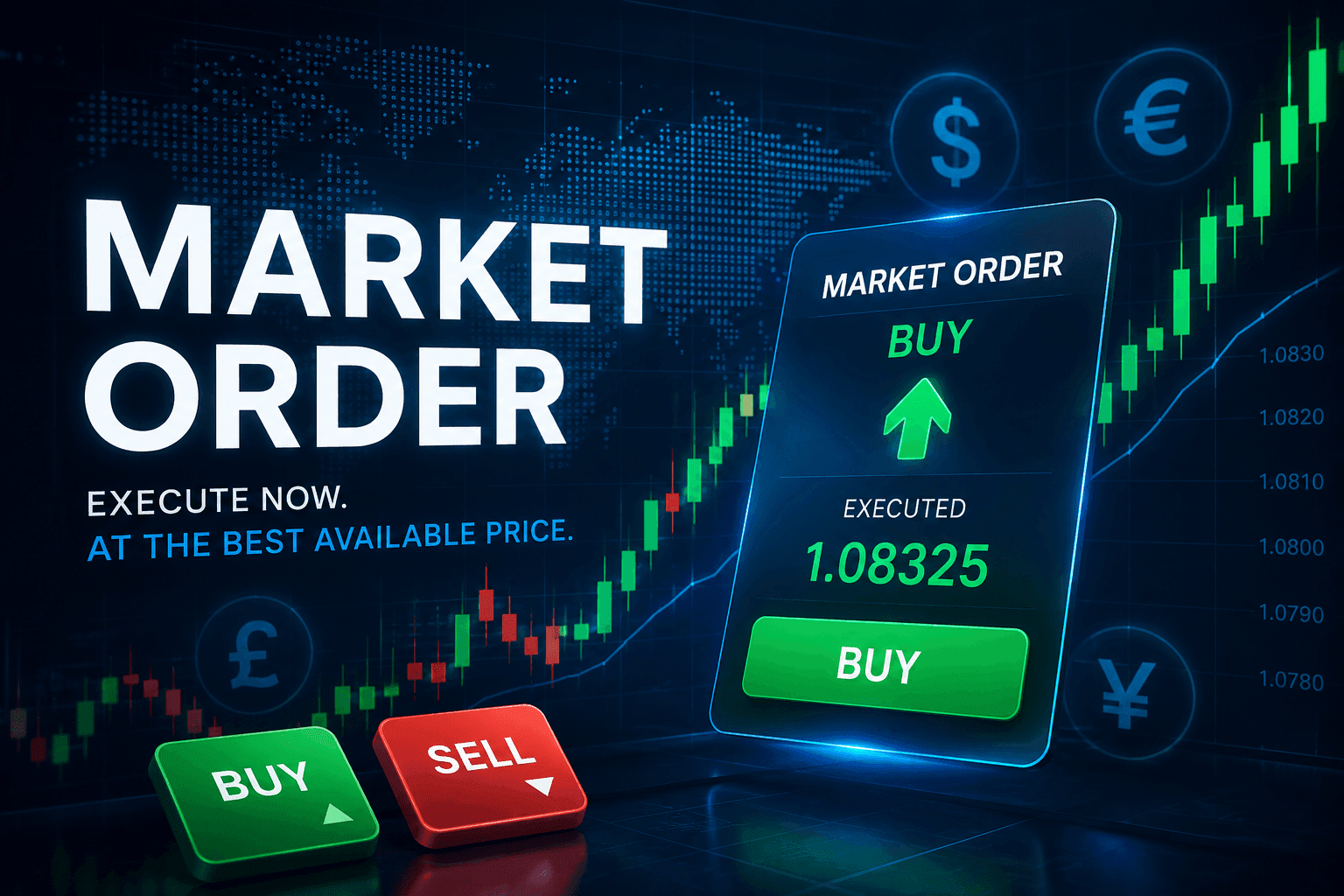 What is a market order? Differences from limit orders, pros and cons, and how to place one