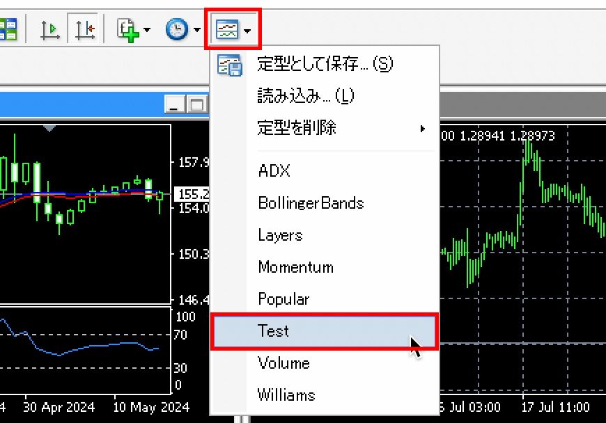 MT4（Mac版）の定型チャート（テンプレート）の使用方法 | Titan