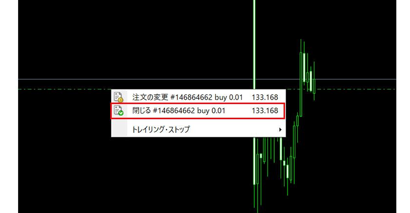 MT4（Windows版）の保有中のポジションの決済方法 | Titan FX
