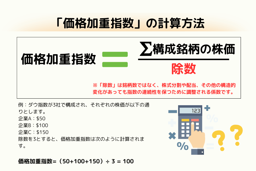 株価平均型株価指数の計算方法