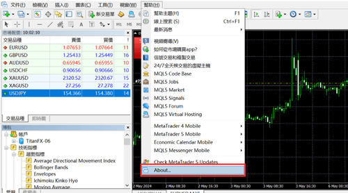 MT4（Windows版）版本的确认方法