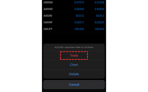 MT4 (iOS) How to Place Orders (Market, Limit, and Stop Orders)