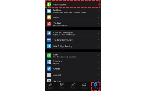 How to Switch Accounts on MT4 (iOS)
