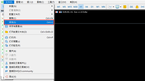 MT5（Windows版）图表的价格数据用CSV文件下载的方法