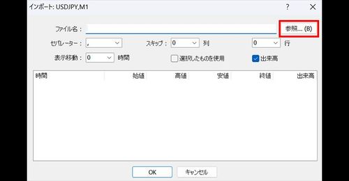 MT4（Windows版）历史数据的导入方法