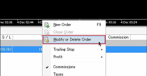 Modifying and Canceling Orders in MT4 (Mac)