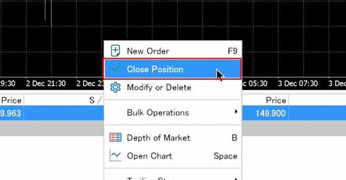 How to Settle Existing Positions in MT5 (Mac)