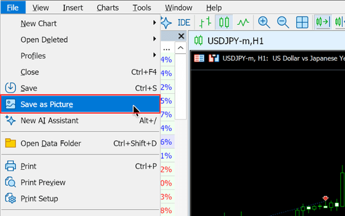 Saving MT5 Chart Images (Mac)