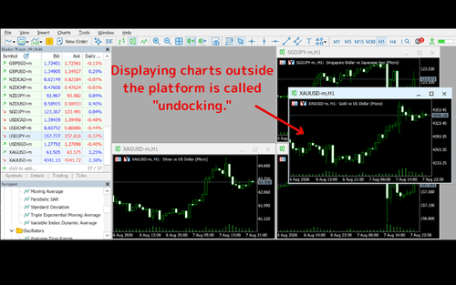 How to Undock and Display MT5 (Mac) Charts Outside MT5