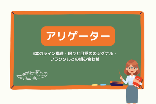 アリゲーター(Alligator)とは?3本のライン構造・眠りと目覚めのシグナル・フラクタルとの組み合わせ
