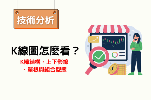 K線圖（Candlestick Chart）怎麼看？K棒結構、上下影線與常見K線型態完整教學