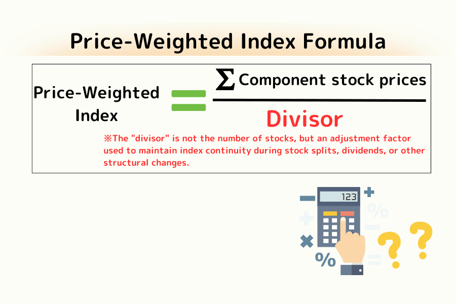 Price-weighted index calculation