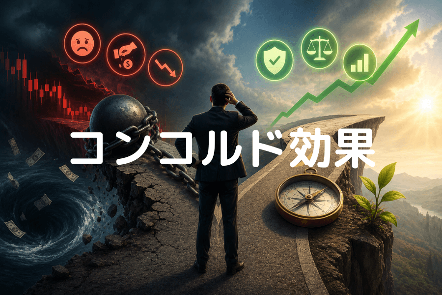 コンコルド効果とは？サンクコストの誤謬が投資判断に与える影響と回避法