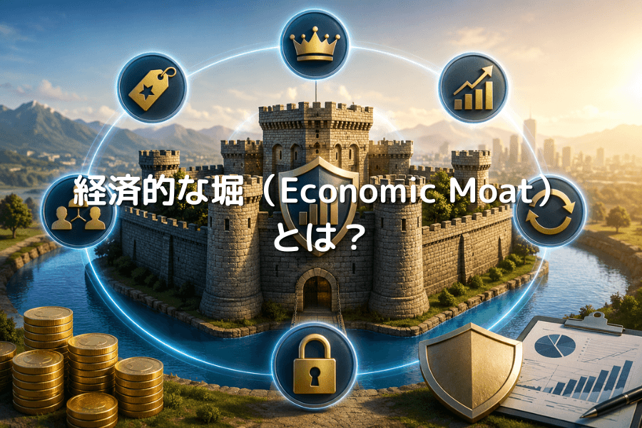 経済的な堀（Economic Moat）とは？バフェットが重視する投資概念と5つの堀