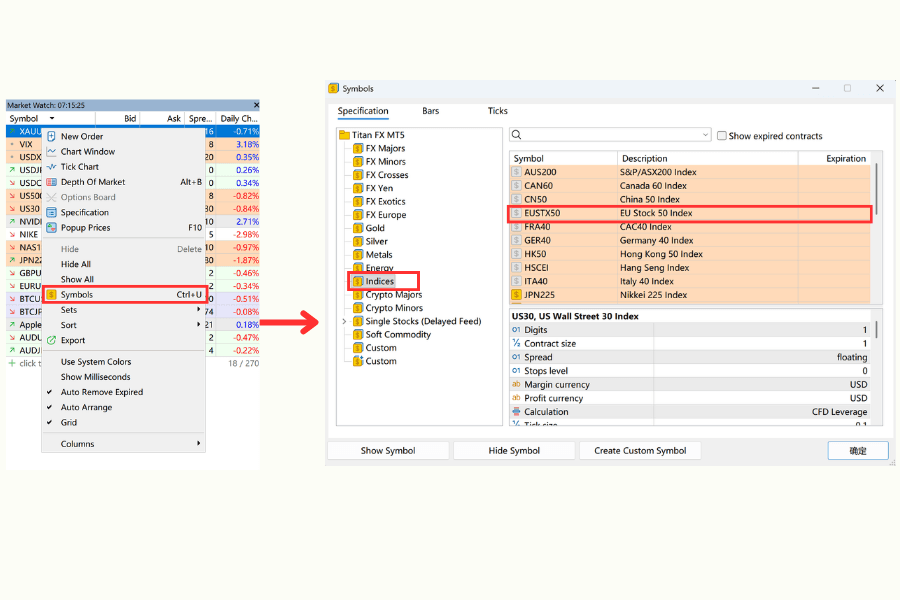 How to Add EUSTX50 in MT4/MT5 Step by Step
