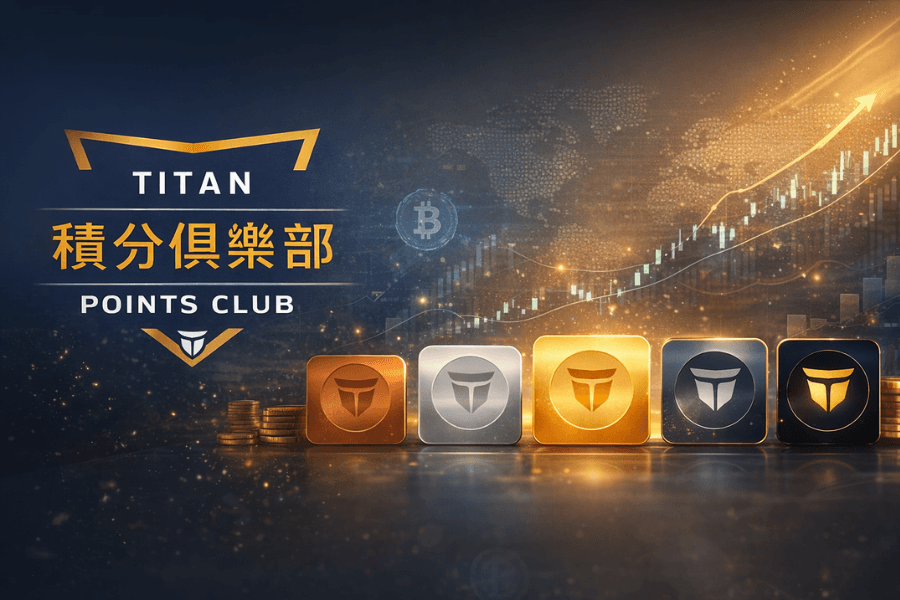 Titan FX Titan Points Club 積分獎勵機制示意圖