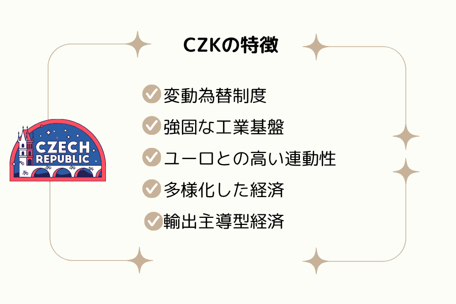 チェコ・コルナ(CZK)の 5 つの特徴