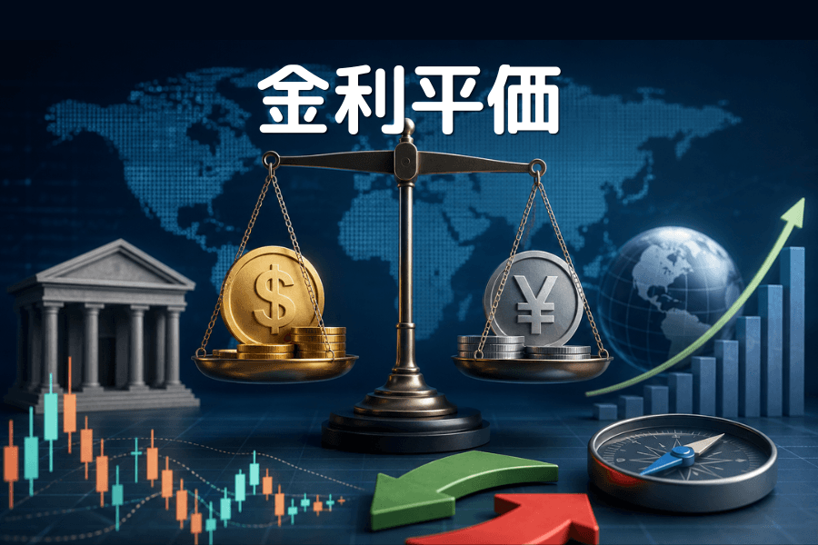 金利平価（Interest Rate Parity）とは？2国間の金利差がフォワードレートとスワップポイントを決める仕組み