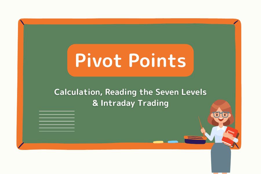 What are Pivot Points? A day-trading framework of seven support and resistance reference lines calculated from the previous period's high, low, and close