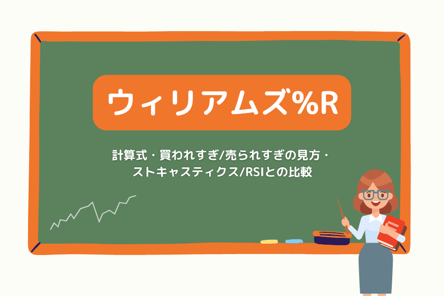 ウィリアムズ%R(Williams %R)とは?計算式・買われすぎ/売られすぎの見方・ストキャスティクス/RSIとの比較を徹底解説